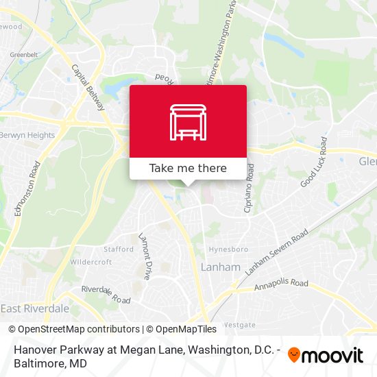 Mapa de Hanover Parkway at Megan Lane