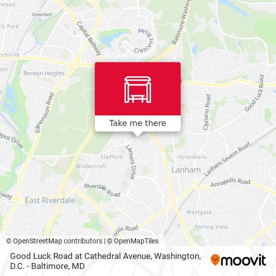 Mapa de Good Luck Road at Cathedral Avenue