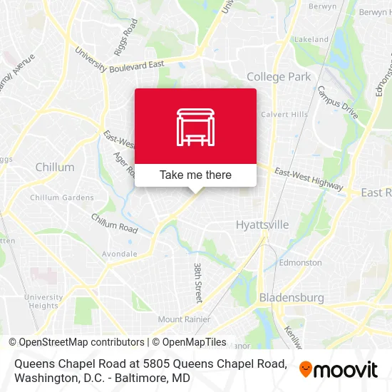 Queens Chapel Road at 5805 Queens Chapel Road map