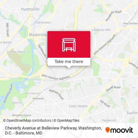Cheverly Avenue at Belleview Parkway map
