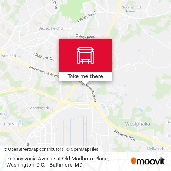 Mapa de Pennsylvania Avenue at Old Marlboro Place
