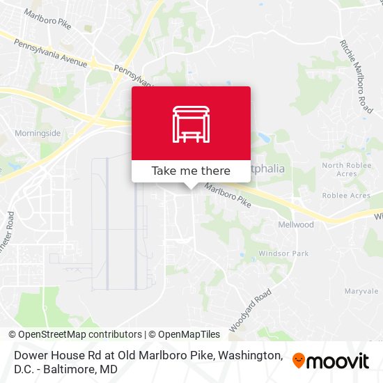 Dower House Rd at Old Marlboro Pike map