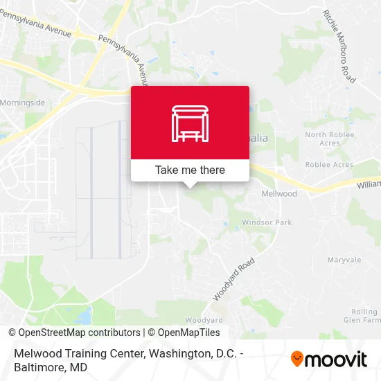 Melwood Training Center map