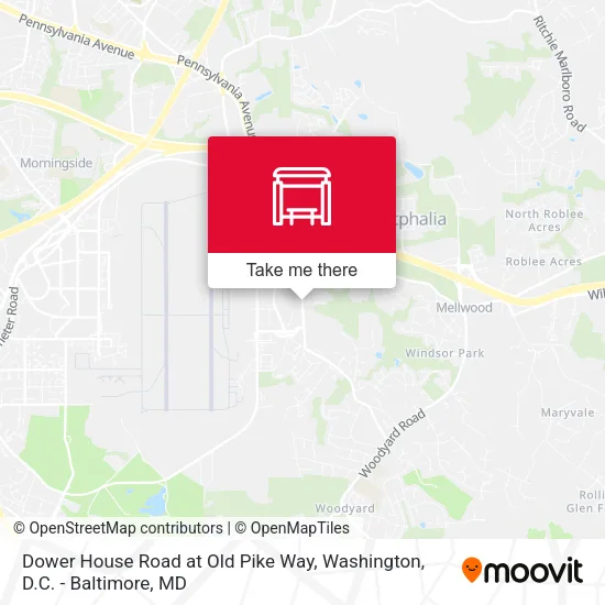 Dower House Road at Old Pike Way map
