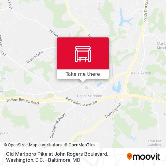 Old Marlboro Pike at John Rogers Boulevard map