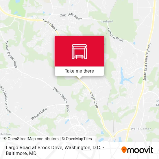 Largo Road at Brock Drive map