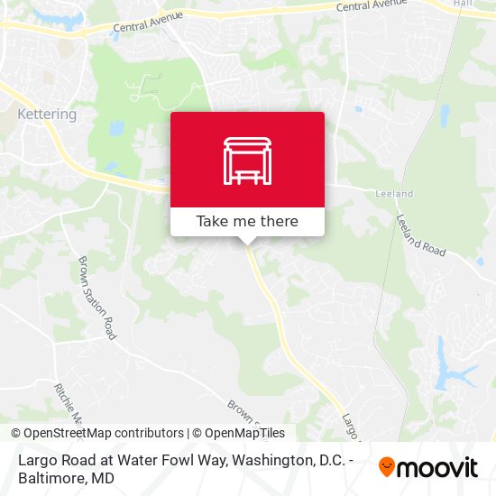 Mapa de Largo Road at Water Fowl Way