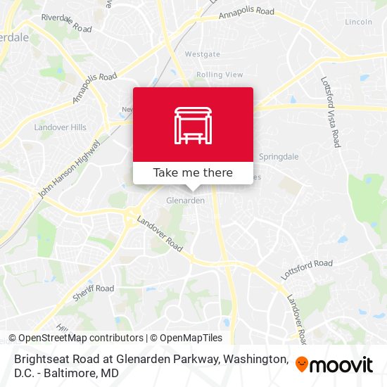 Brightseat Road at Glenarden Parkway map