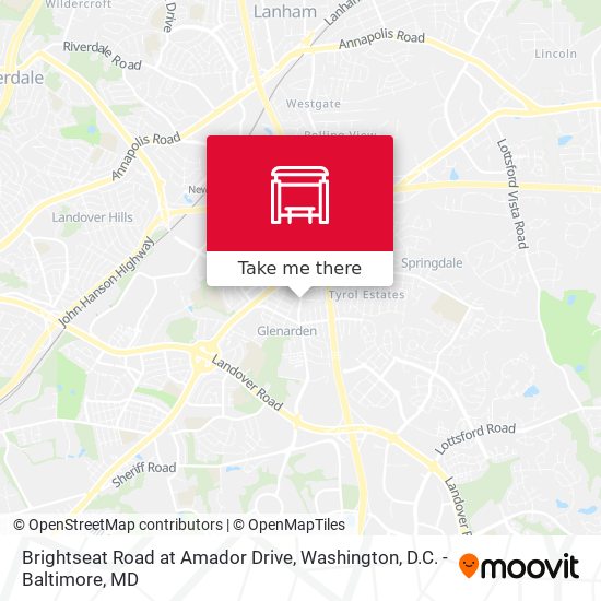 Brightseat Road at Amador Drive map