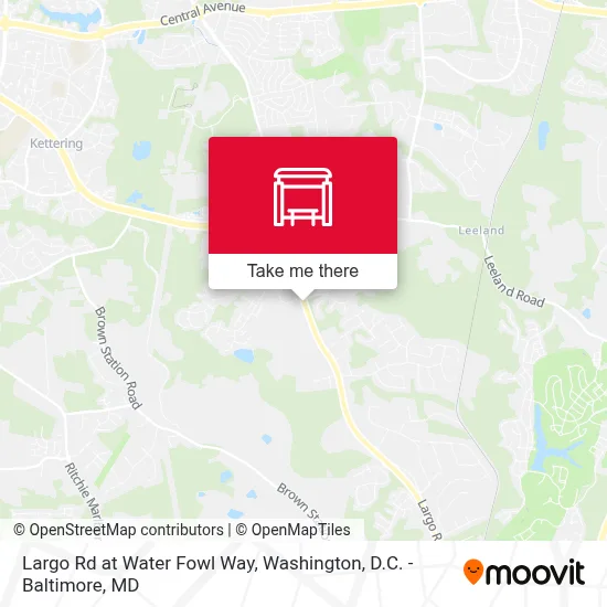 Largo Rd at Water Fowl Way map