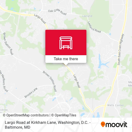 Largo Road at Kirkham Lane map