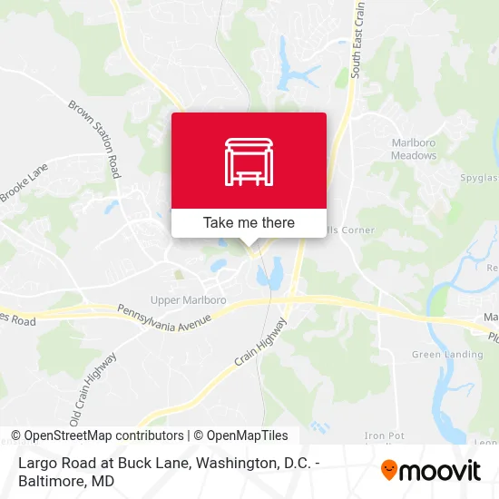 Largo Road at Buck Lane map