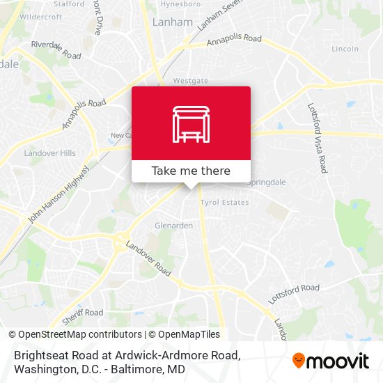 Brightseat Road at Ardwick-Ardmore Road map