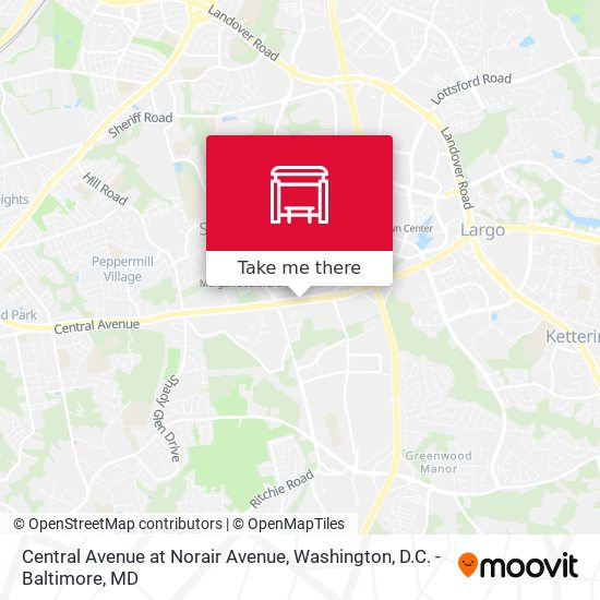 Central Avenue at Norair Avenue map