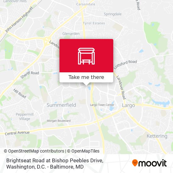 Brightseat Road at Bishop Peebles Drive map
