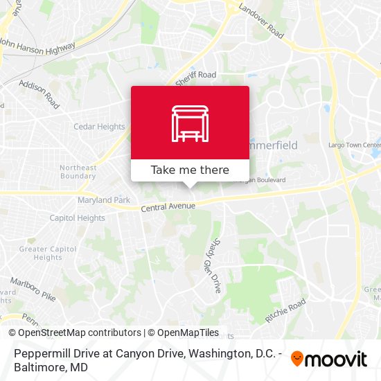 Peppermill Drive at Canyon Drive map
