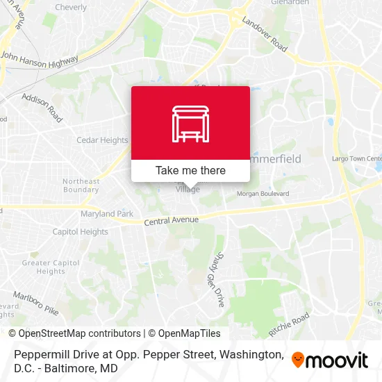 Peppermill Drive at Opp. Pepper Street map