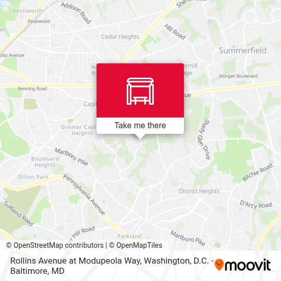 Rollins Avenue at Modupeola Way map
