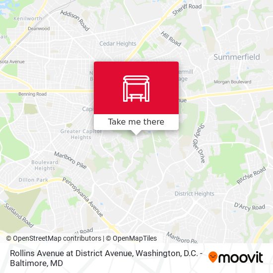 Rollins Avenue at District Avenue map