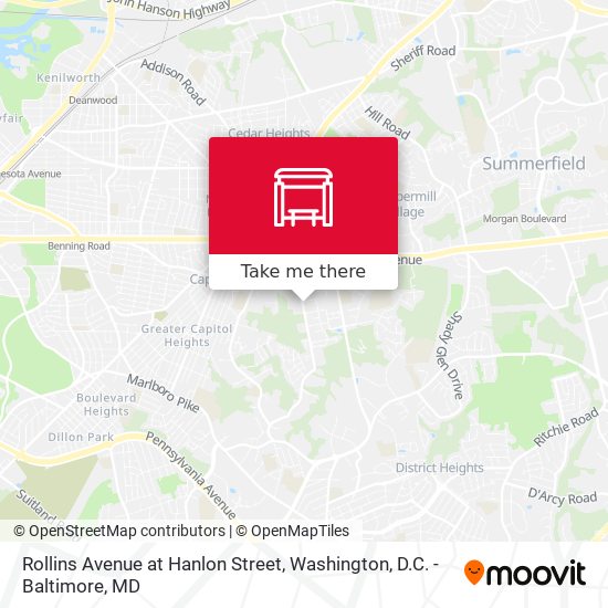 Mapa de Rollins Avenue at Hanlon Street
