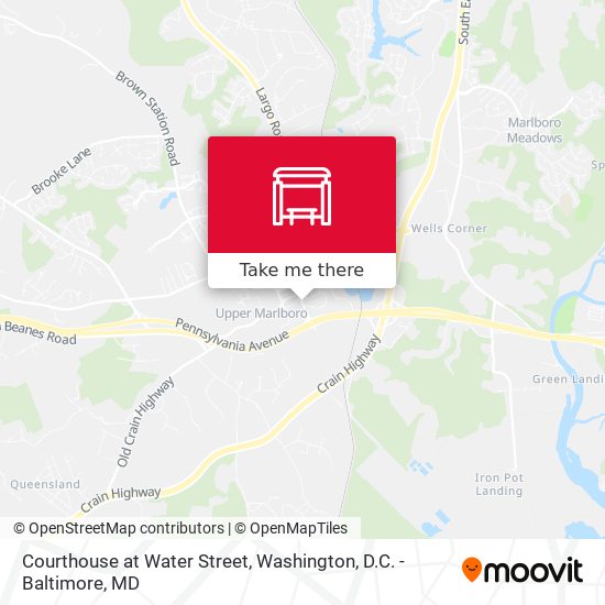 Courthouse at Water Street map