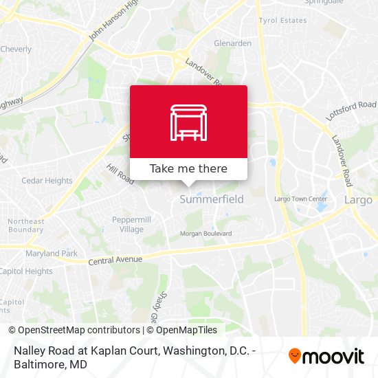 Nalley Road at Kaplan Court map