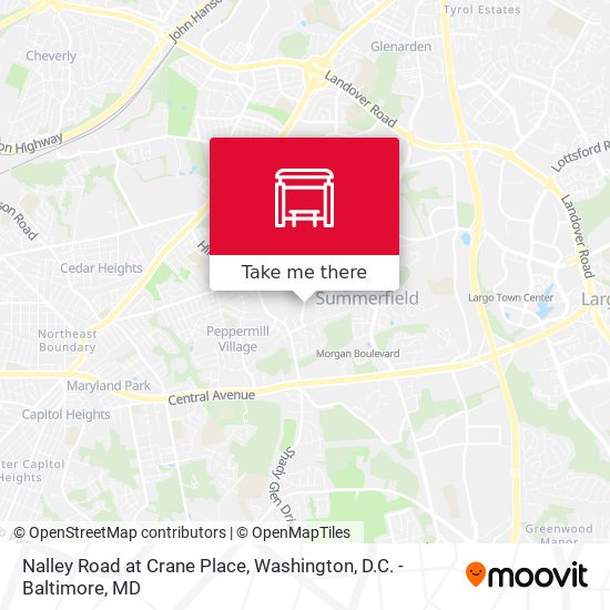 Nalley Road at Crane Place map