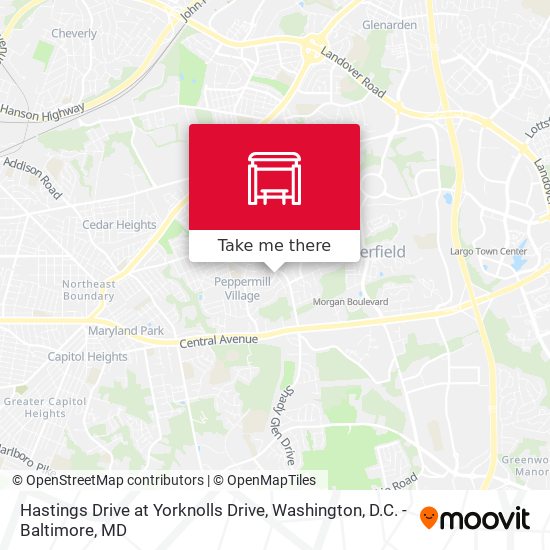 Hastings Drive at Yorknolls Drive map