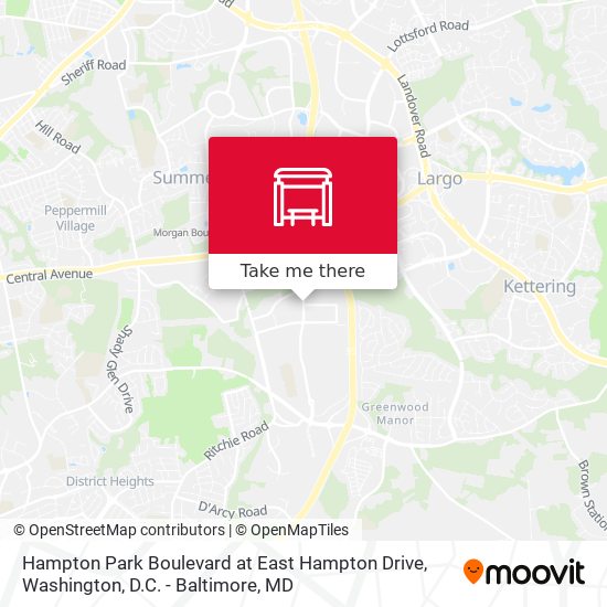 Hampton Park Boulevard at East Hampton Drive map