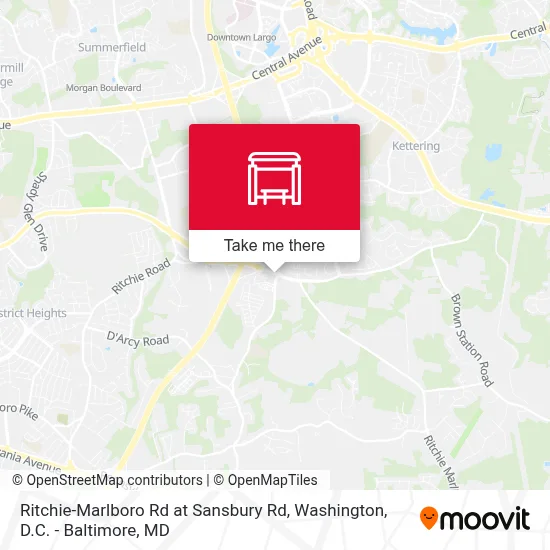 Ritchie-Marlboro Rd at Sansbury Rd map