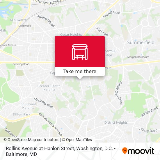 Rollins Avenue at Hanlon Street map