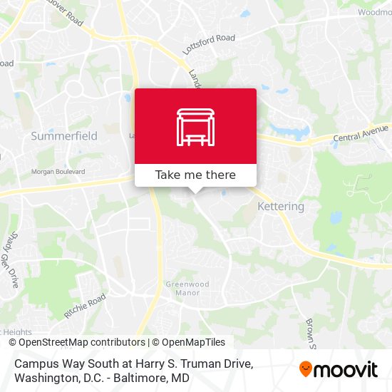 Campus Way South at Harry S. Truman Drive map