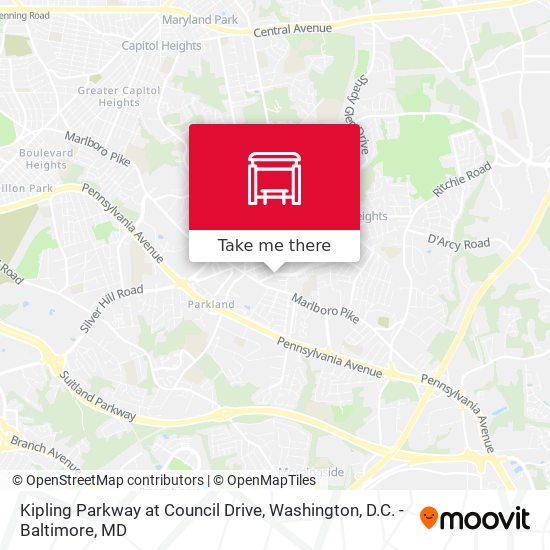 Kipling Parkway at Council Drive map