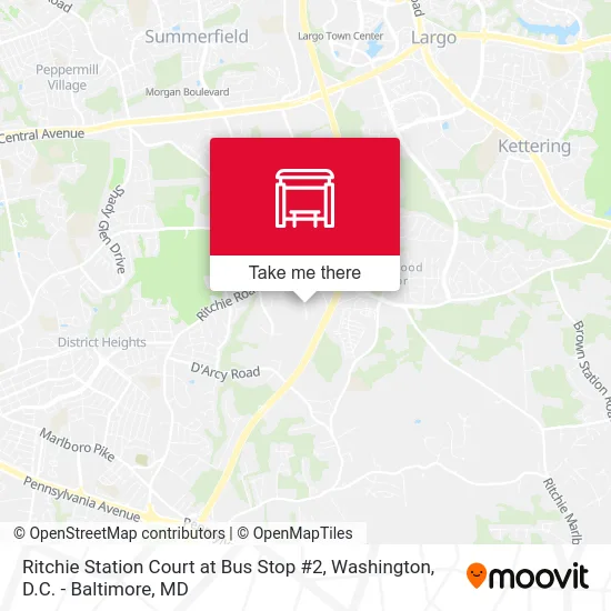 Ritchie Station Court at Bus Stop #2 map