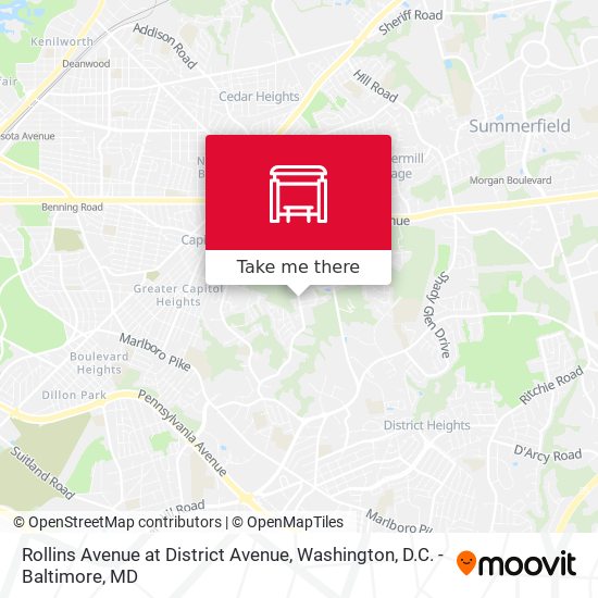 Rollins Avenue at District Avenue map