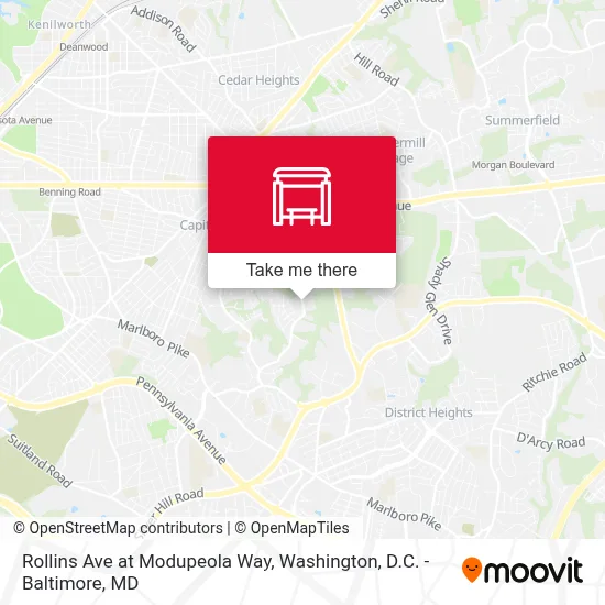 Rollins Ave at Modupeola Way map