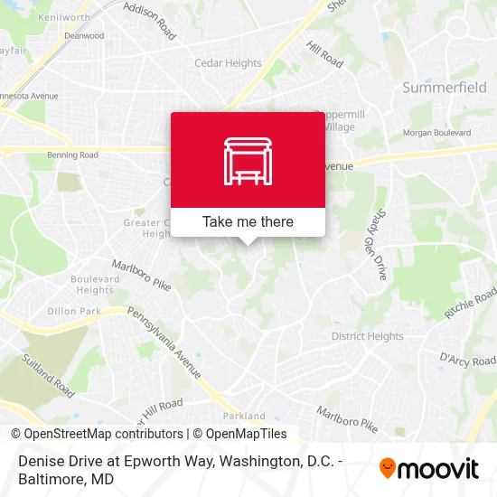 Denise Drive at Epworth Way map