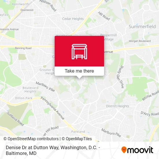 Denise Dr at Dutton Way map