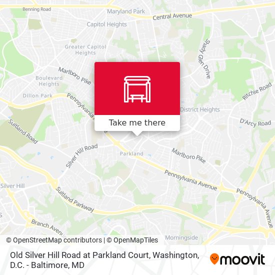 Mapa de Old Silver Hill Road at Parkland Court