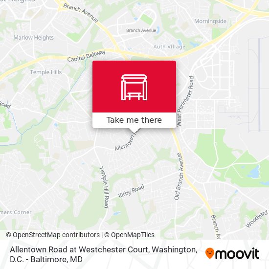Allentown Road at Westchester Court map