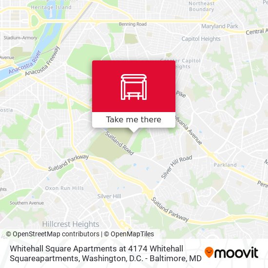 Mapa de Whitehall Square Apartments at 4174 Whitehall Squareapartments