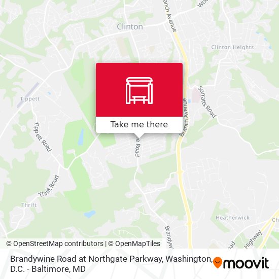 Brandywine Road at Northgate Parkway map