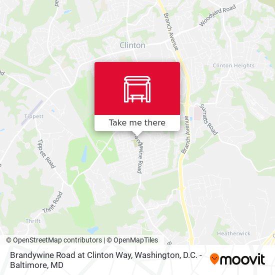 Brandywine Road at Clinton Way map