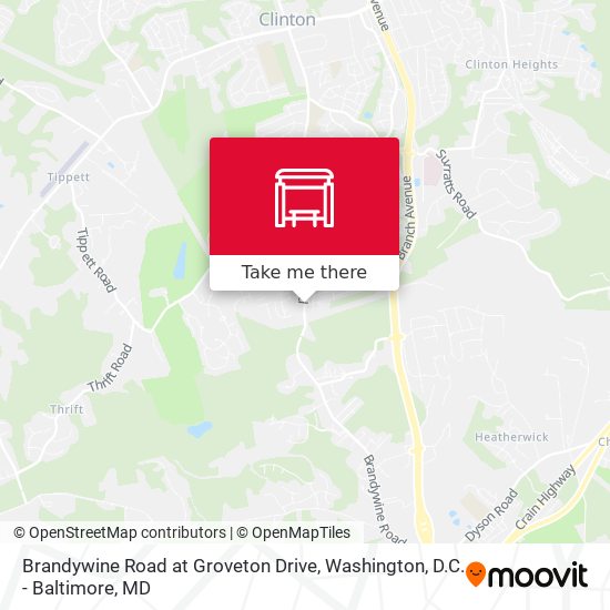 Mapa de Brandywine Road at Groveton Drive