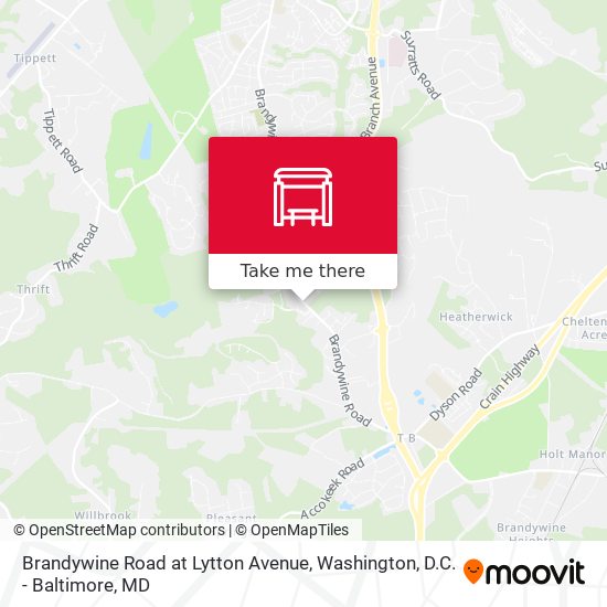Brandywine Road at Lytton Avenue map