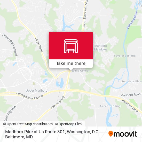 Marlboro Pike at Us Route 301 map