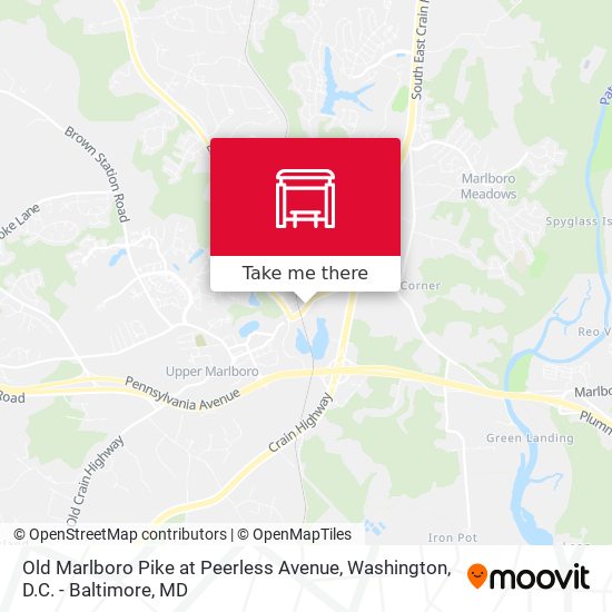 Mapa de Old Marlboro Pike at Peerless Avenue