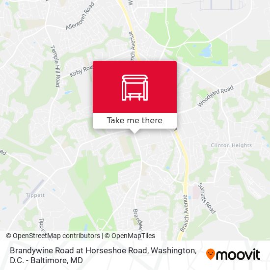 Brandywine Road at Horseshoe Road map
