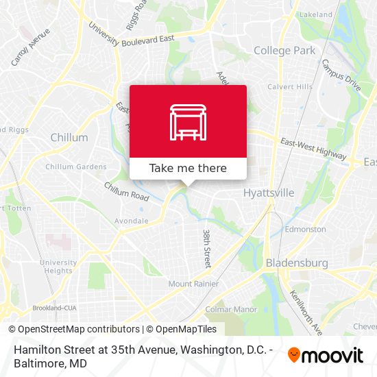 Hamilton Street at 35th Avenue map