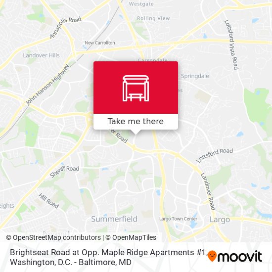 Brightseat Road at Opp. Maple Ridge Apartments #1 map